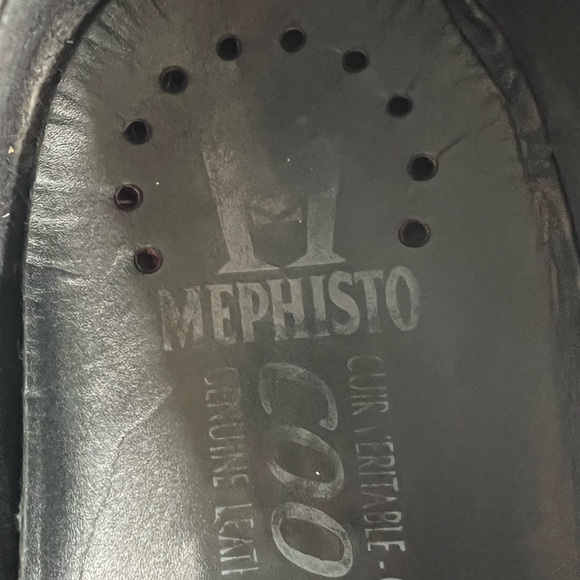 Mephisto Edlef Black Soft Leather Loafers Men’s US 9 Casual Slip On Cool Air - Picture 5 of 8